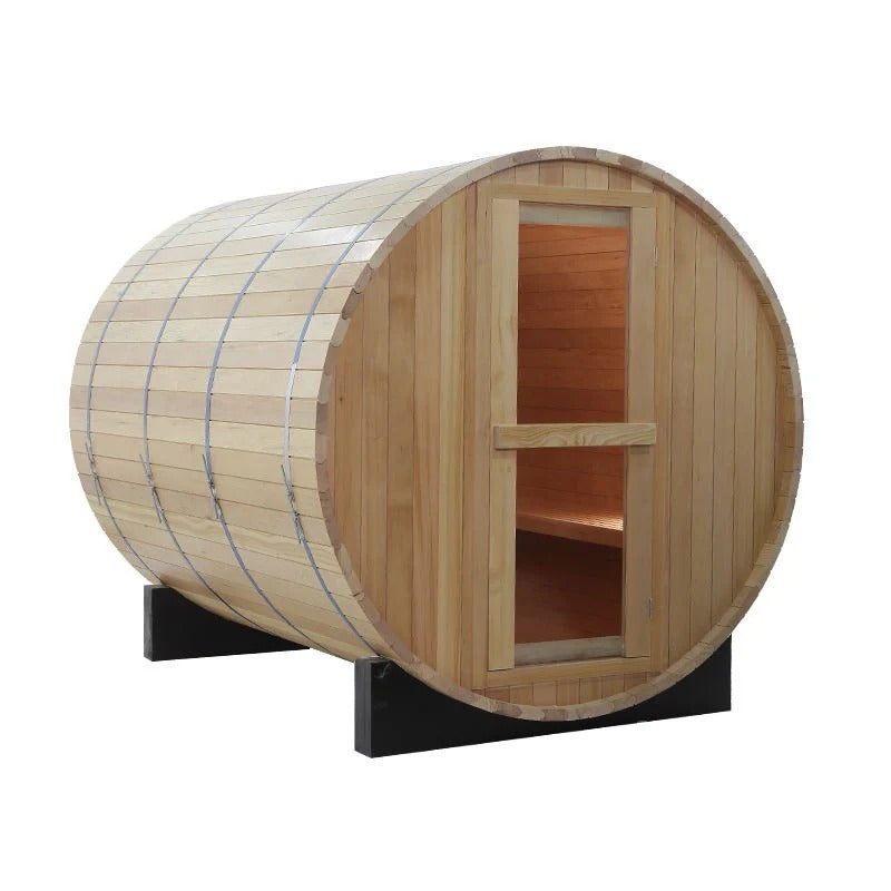 CenturaHeat 4-6 Person Wood Barrel Sauna - GymSphere