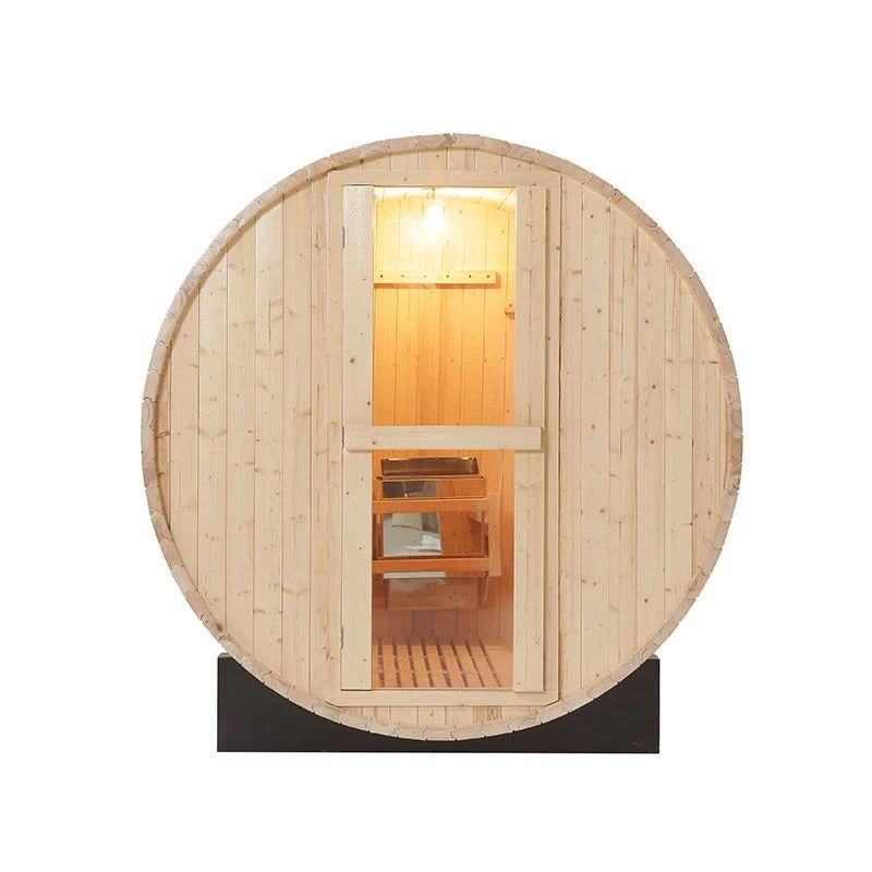 CenturaHeat 4-6 Person Wood Barrel Sauna - GymSphere