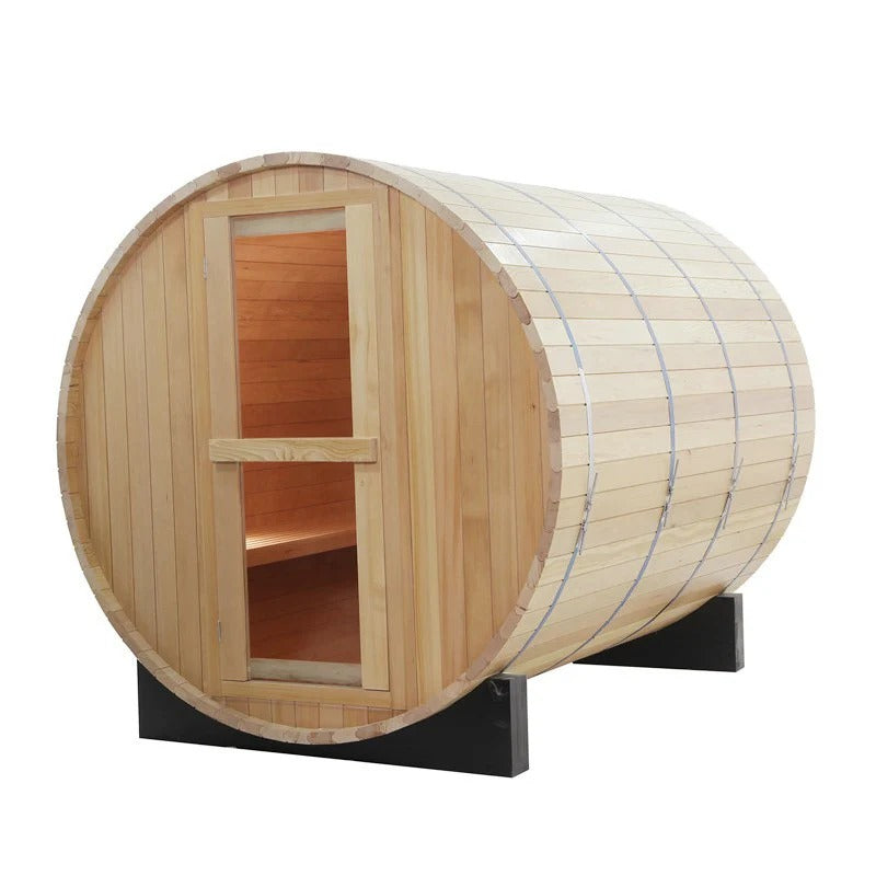 CenturaHeat 4-6 Person Wood Barrel Sauna - GymSphere