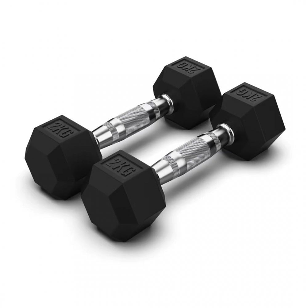 JORDAN JLC HEX Dumbbells - Rubber - GymSphere
