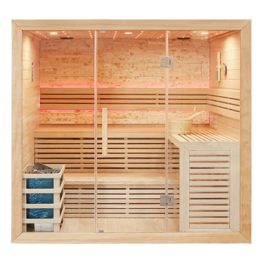 CenturaHeat Luxury Traditional Steam 5-6 Person Indoor Sauna