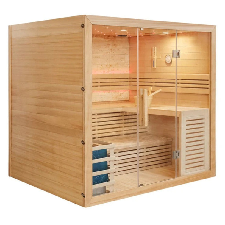 CenturaHeat Luxury Traditional Steam 5-6 Person Indoor Sauna