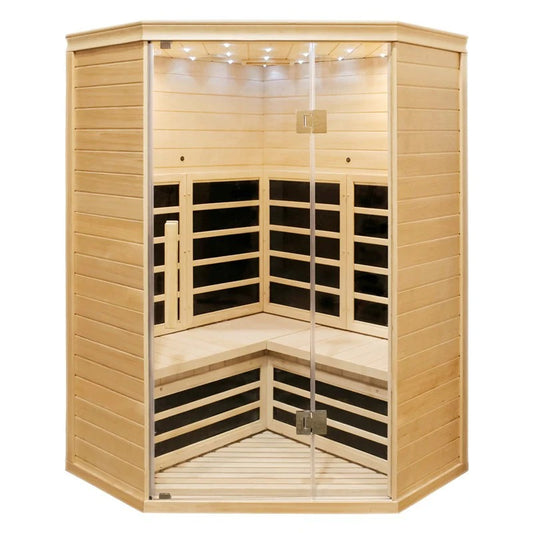CenturaHeat 2-3 Person Diamond Corner Indoor Sauna - GymSphere