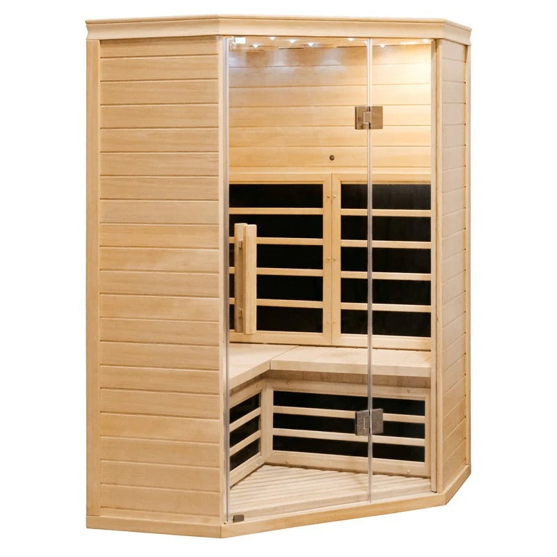 CenturaHeat 2-3 Person Diamond Corner Indoor Sauna - GymSphere