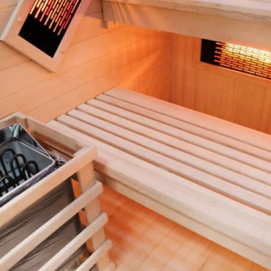 CenturaHeat 5-8 Person Combination Bio Indoor Sauna - 6950W