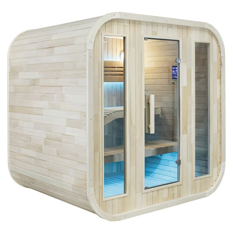 CenturaHeat 2-4 Person Outdoor Square Sauna - GymSphere