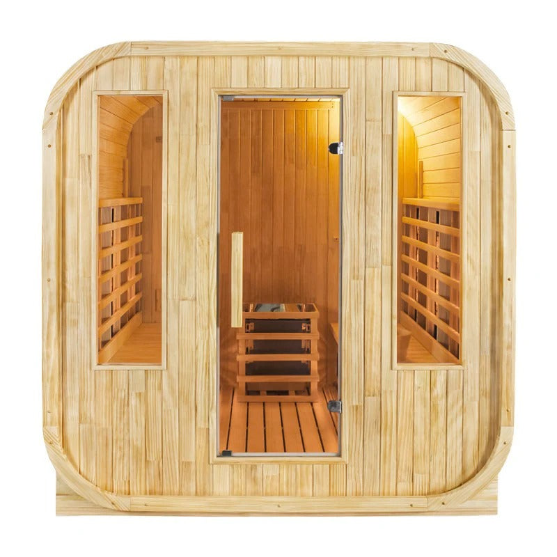 CenturaHeat 4-6 Person Outdoor Cube Sauna - GymSphere