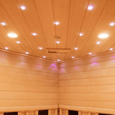CenturaHeat 4-5 Person Diamond Corner Indoor Sauna - 3500W - GymSphere