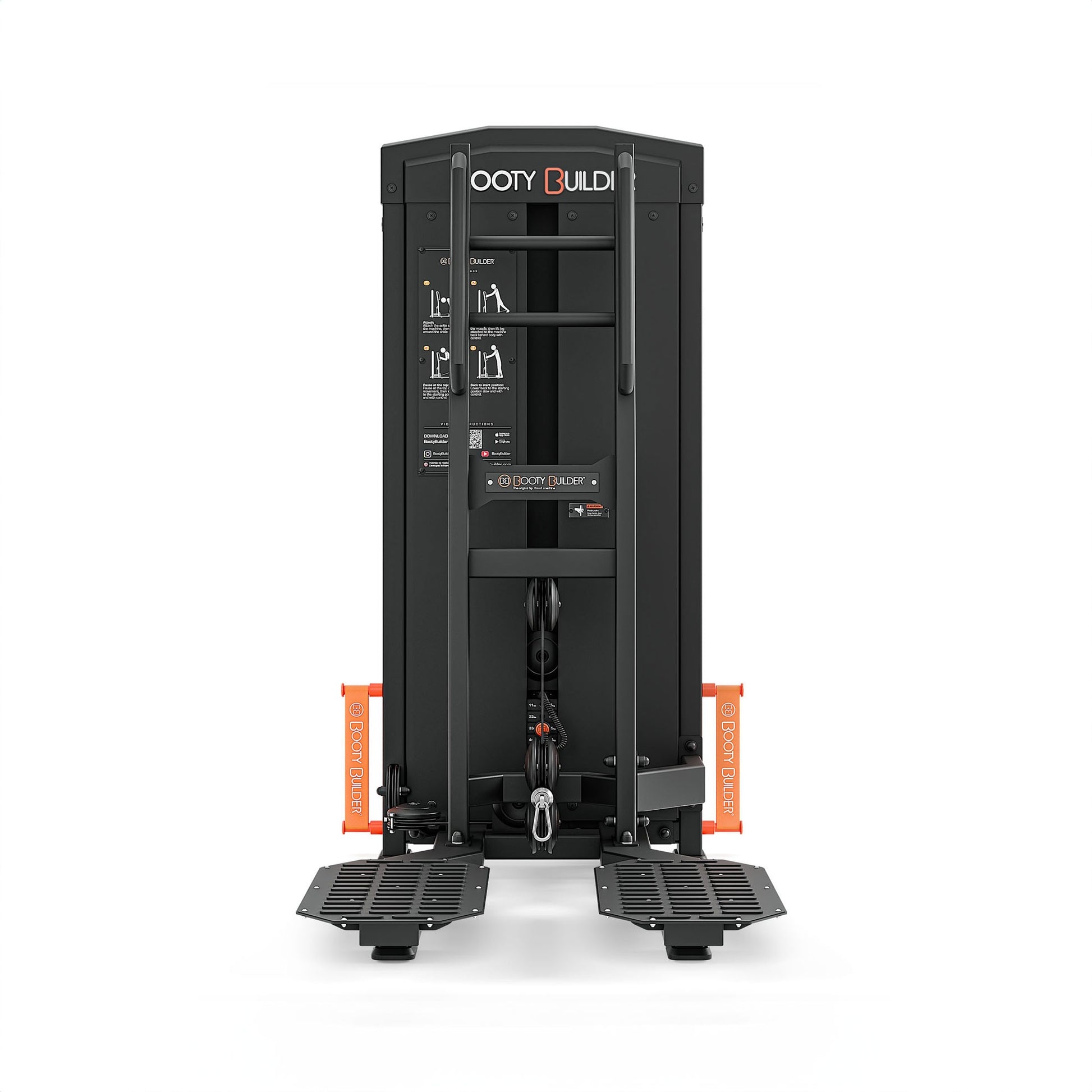 Black and orange mechanical device with 'Cody Dually' branding on a white background