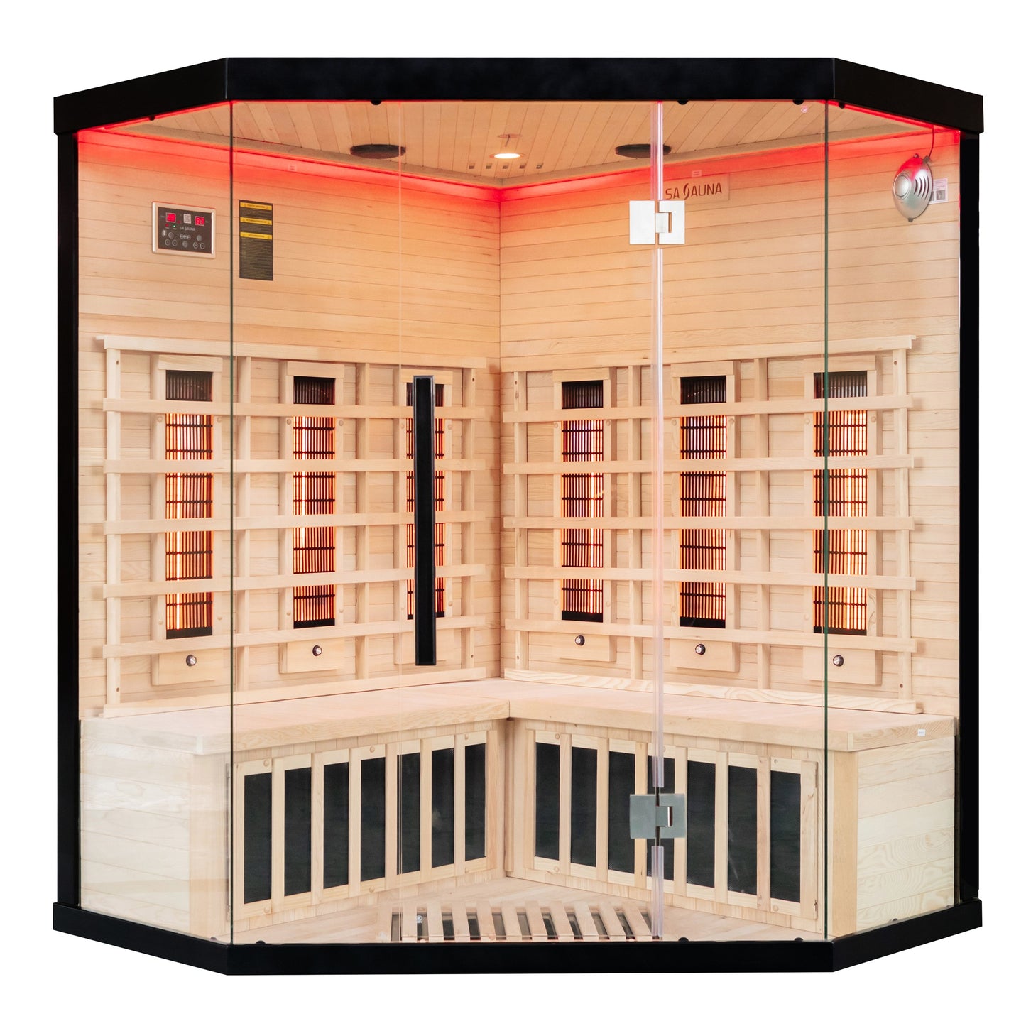 UK-Lux: 4 Person Corner Far Infrared Sauna