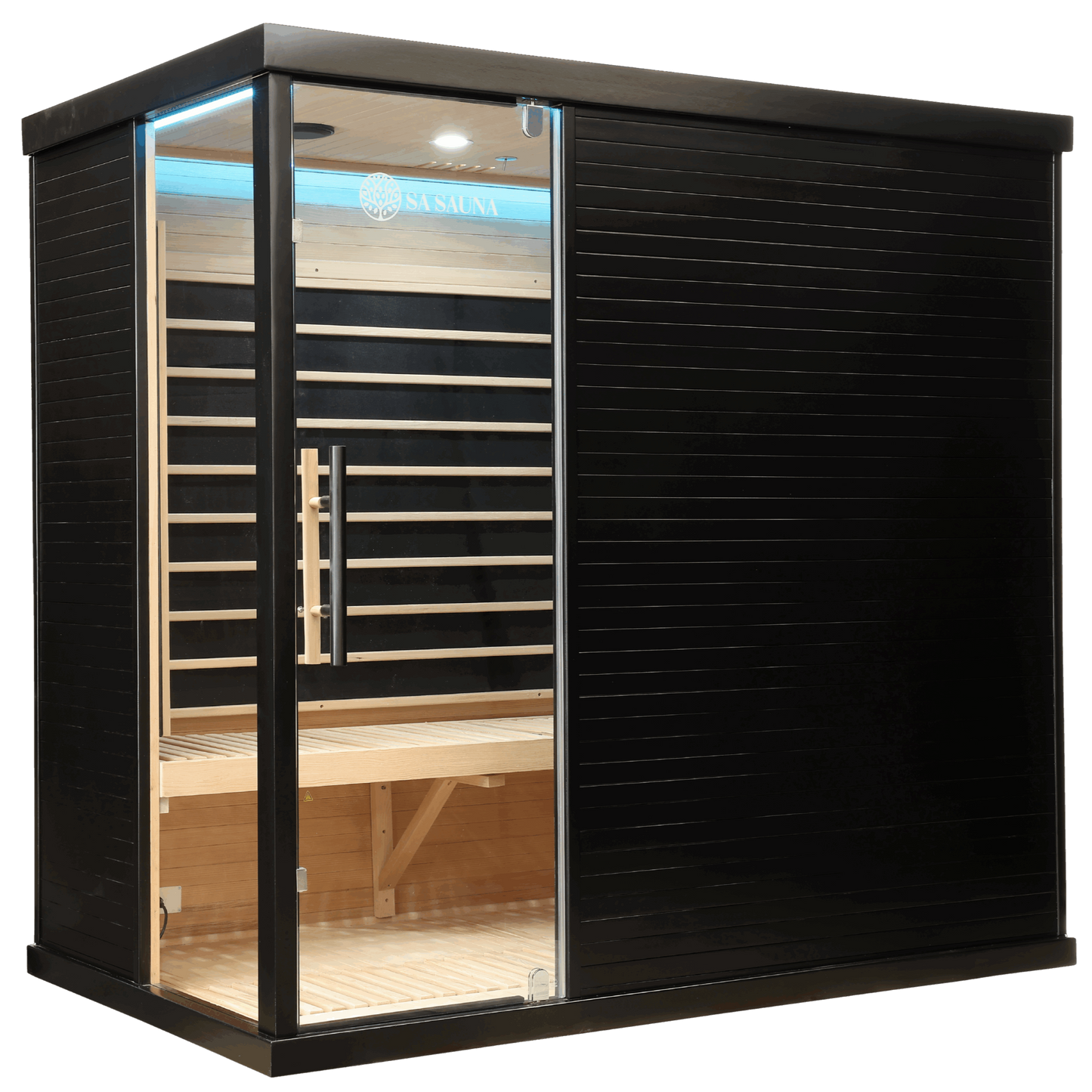 Premium Black Box Far Infrared Sauna: 4 Person