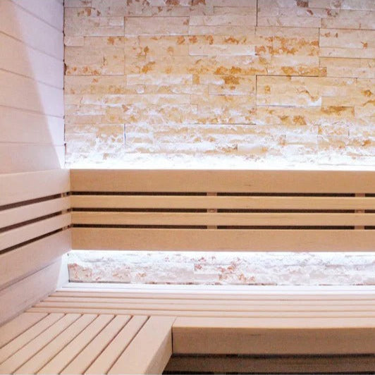 CenturaHeat Luxury Steam Traditional Indoor Sauna with Glass Door