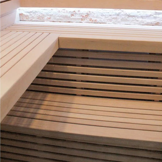 CenturaHeat Luxury Steam Traditional Indoor Sauna with Glass Door
