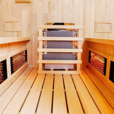 CenturaHeat 4-6 Person Outdoor Cube Sauna - GymSphere