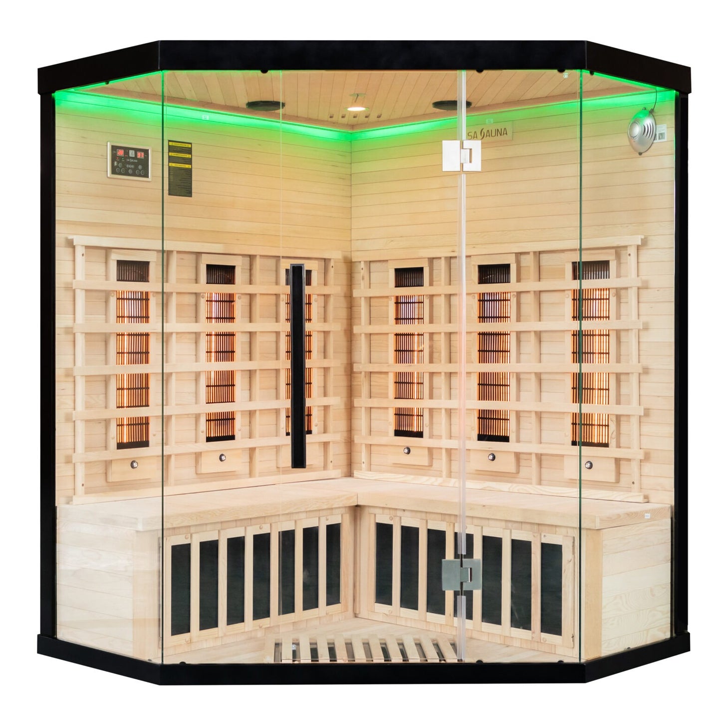 UK-Lux: 4 Person Corner Far Infrared Sauna