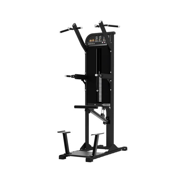 JORDAN Assisted Chin/Dip Station - 100kg Weight Stack - GymSphere